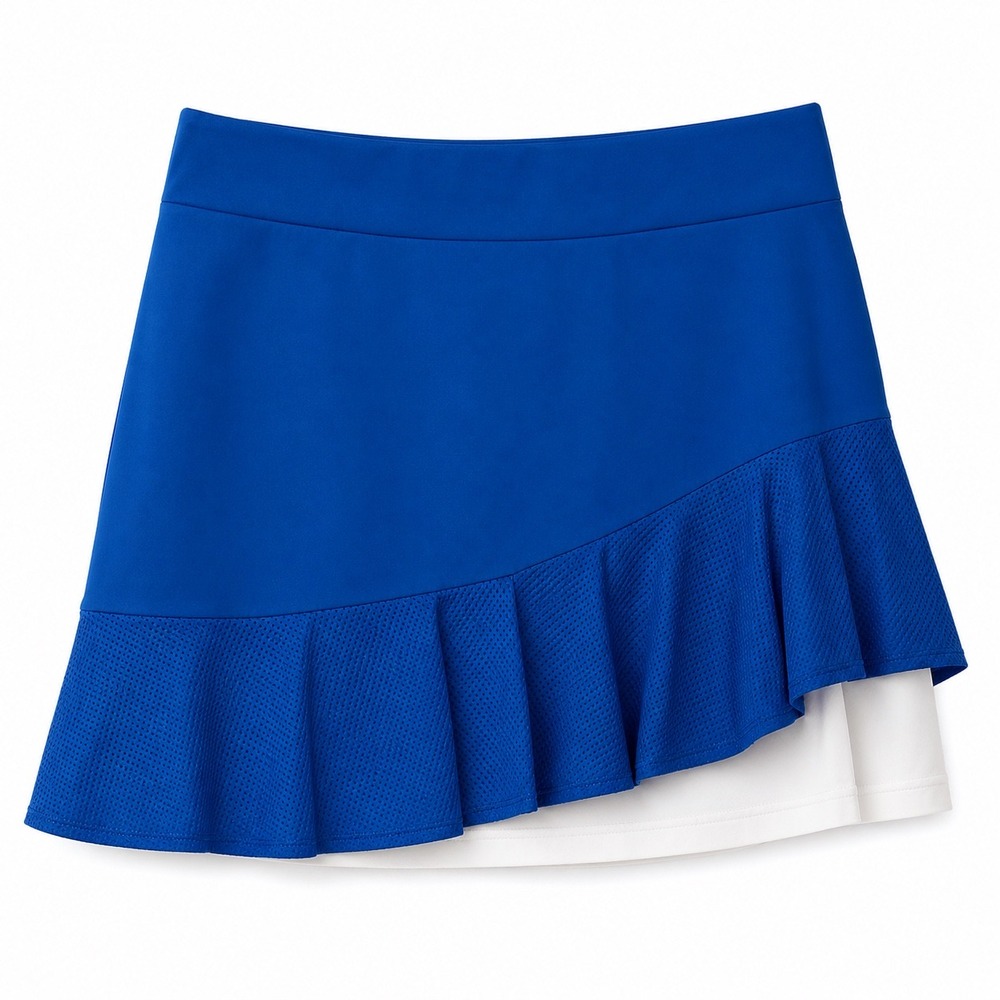 Lady Hagen Blue Ruffle Tennis Golf Skort Size 4 Pockets